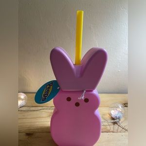 Purple* Easter Peeps Novelty Drinkware Cup with Straw